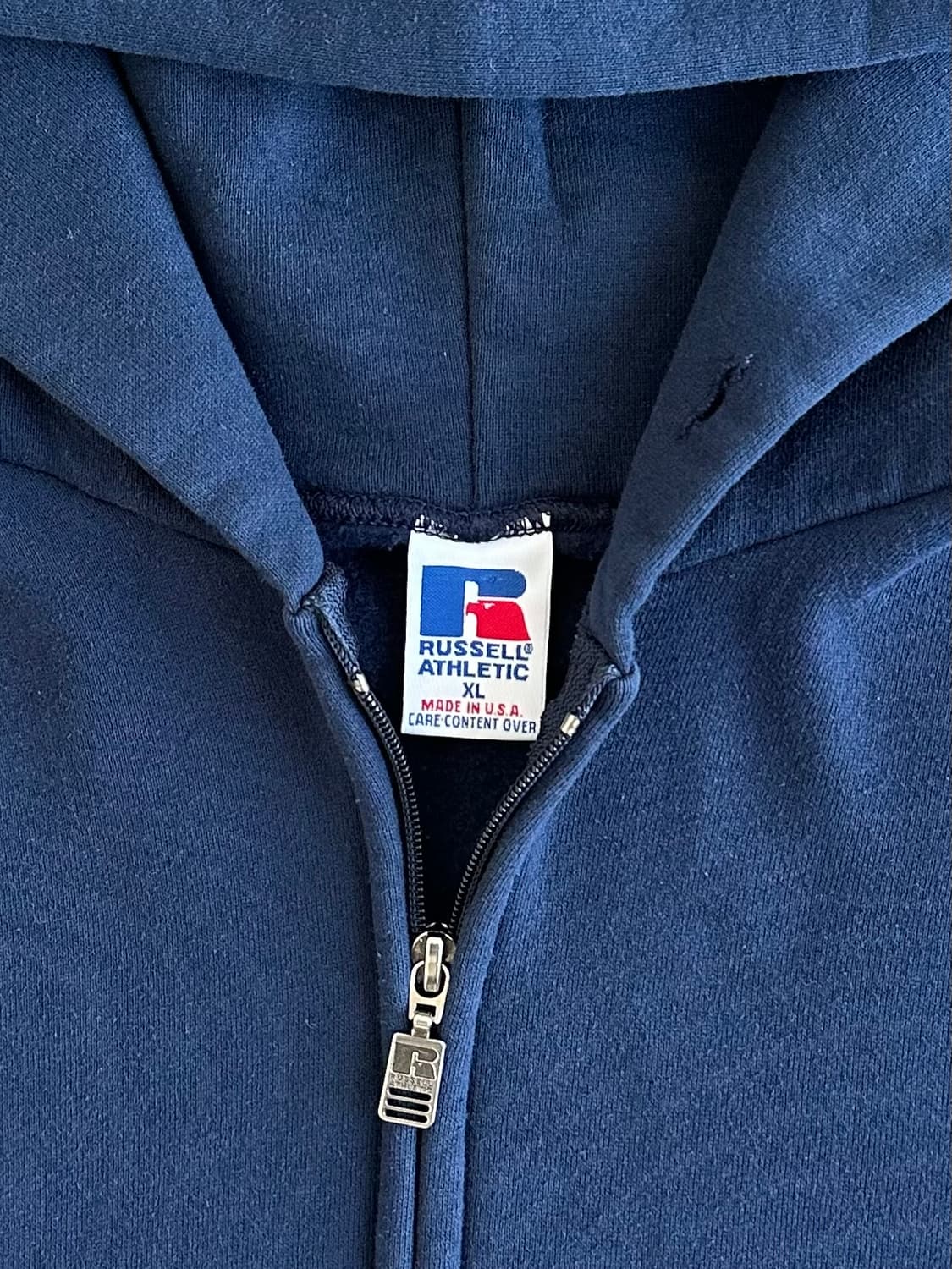 90s 빈티지 러셀 후드집업 네이비 XL USA 상품이미지6