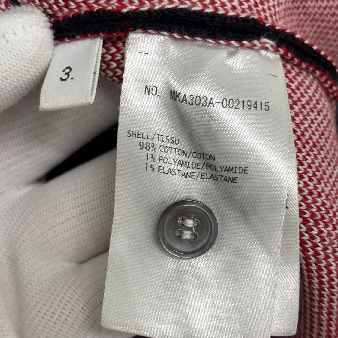 [3]톰브라운 사선완장 헥터 자카드 체크니트 상품이미지4