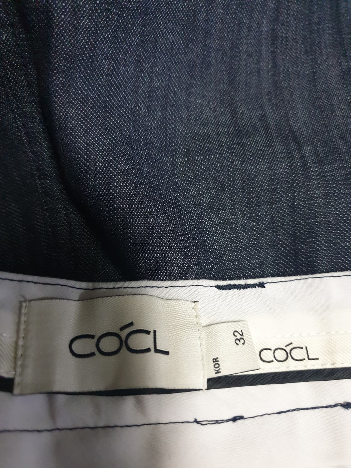 커스텀어클락 코튼 워시드 린넨 버뮤다 팬츠 CP인디고 (32) 상품이미지5