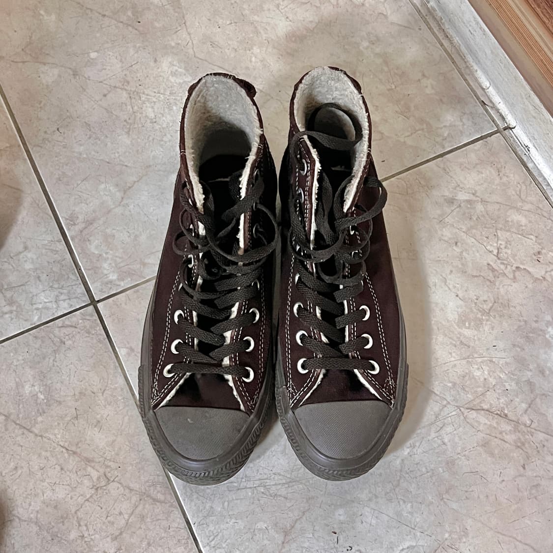 희귀매물🦬컨버스 척테일러 올스타 양털 브라운 280 상품이미지8