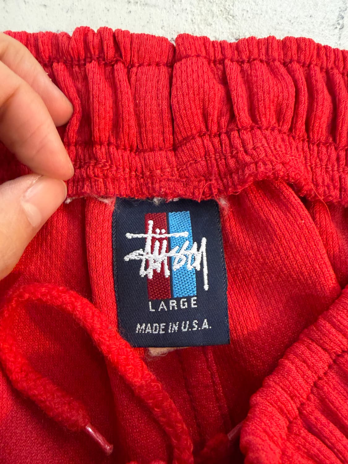 빈티지 스투시 더블 레이어 저지 쇼츠 L 상품이미지5