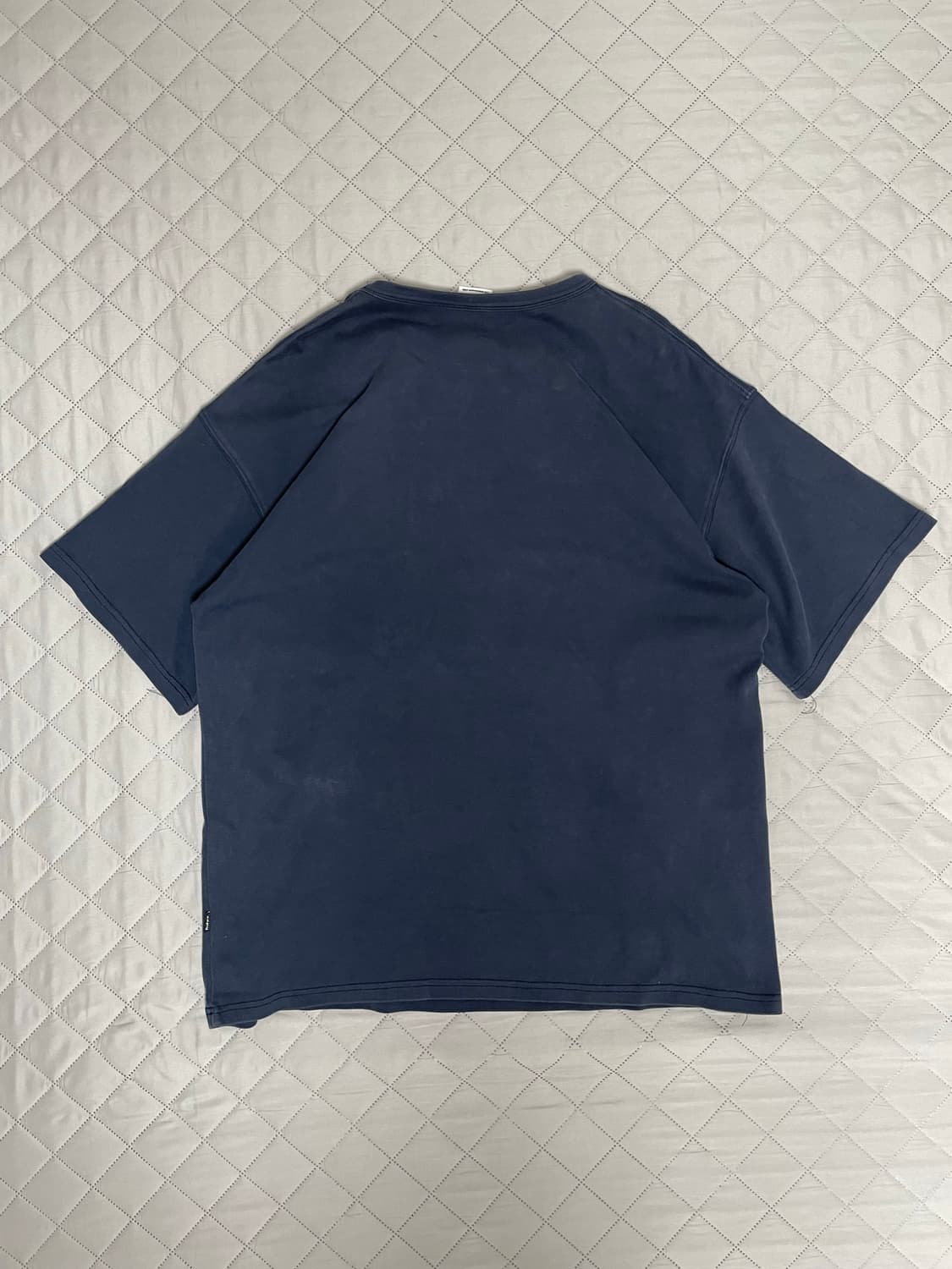 HDEX 스몰 로고 오버핏 반팔 티셔츠 네이비 상품이미지5