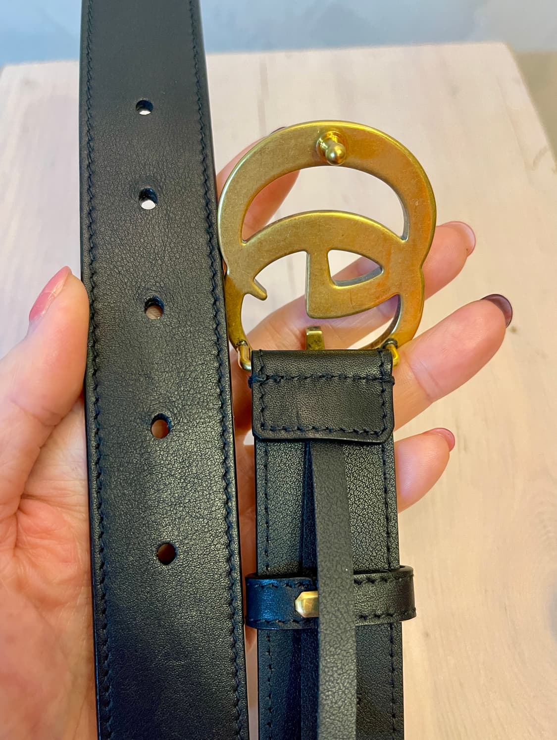 구찌 (Gucci)GG 마몬트 남성 벨트 블랙 /90사이즈 상품이미지6