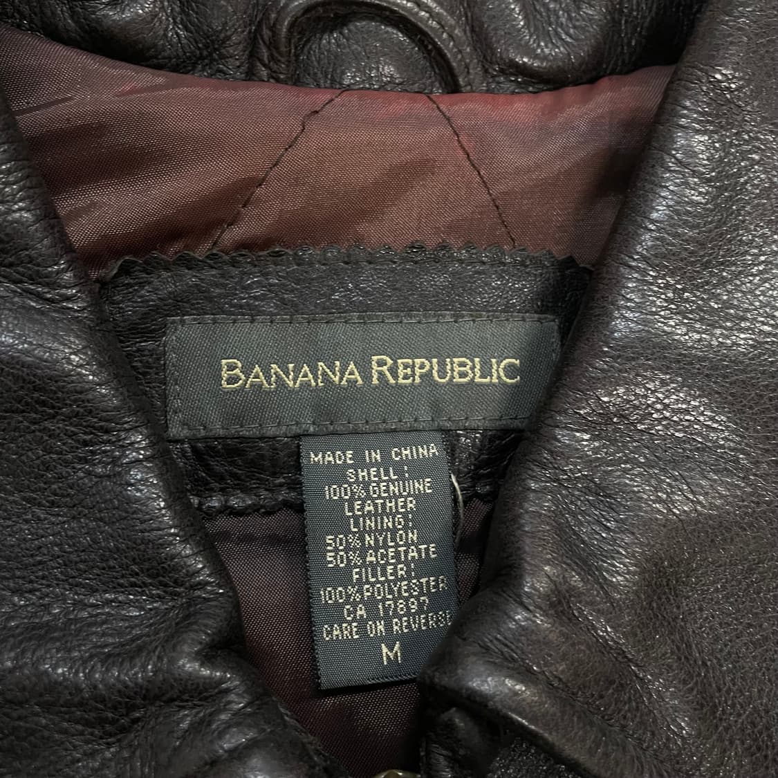 바나나리퍼블릭 레더 가죽 자켓 다크브라운 상품이미지4