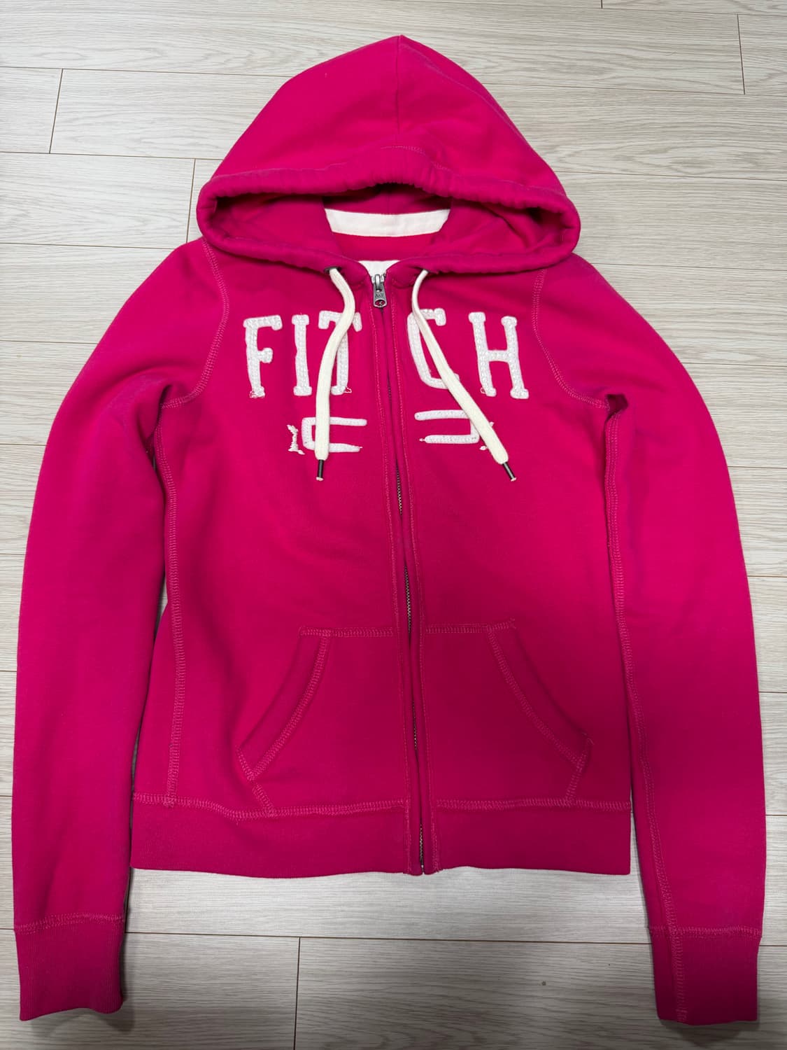 아베크롬비 핑크 후드집업 xs 상품이미지2