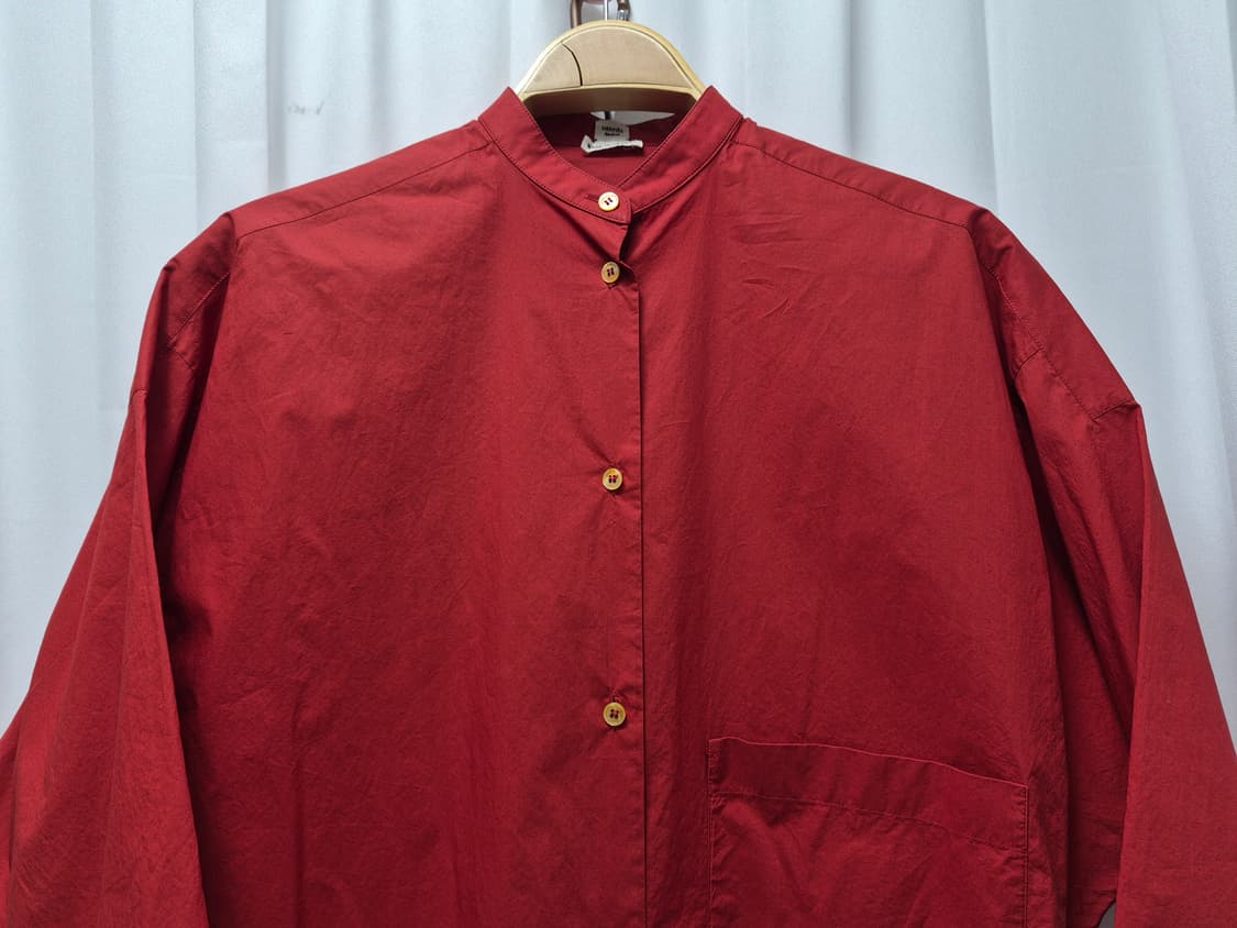 Hermes 에르메스 버건디 컬러 헬리넥 셔츠(38) 상품이미지3