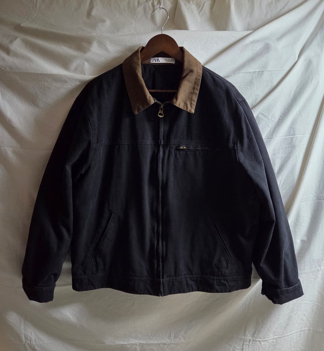 ZARA 자라 콘트라스트 워크 자켓 L 상품이미지1