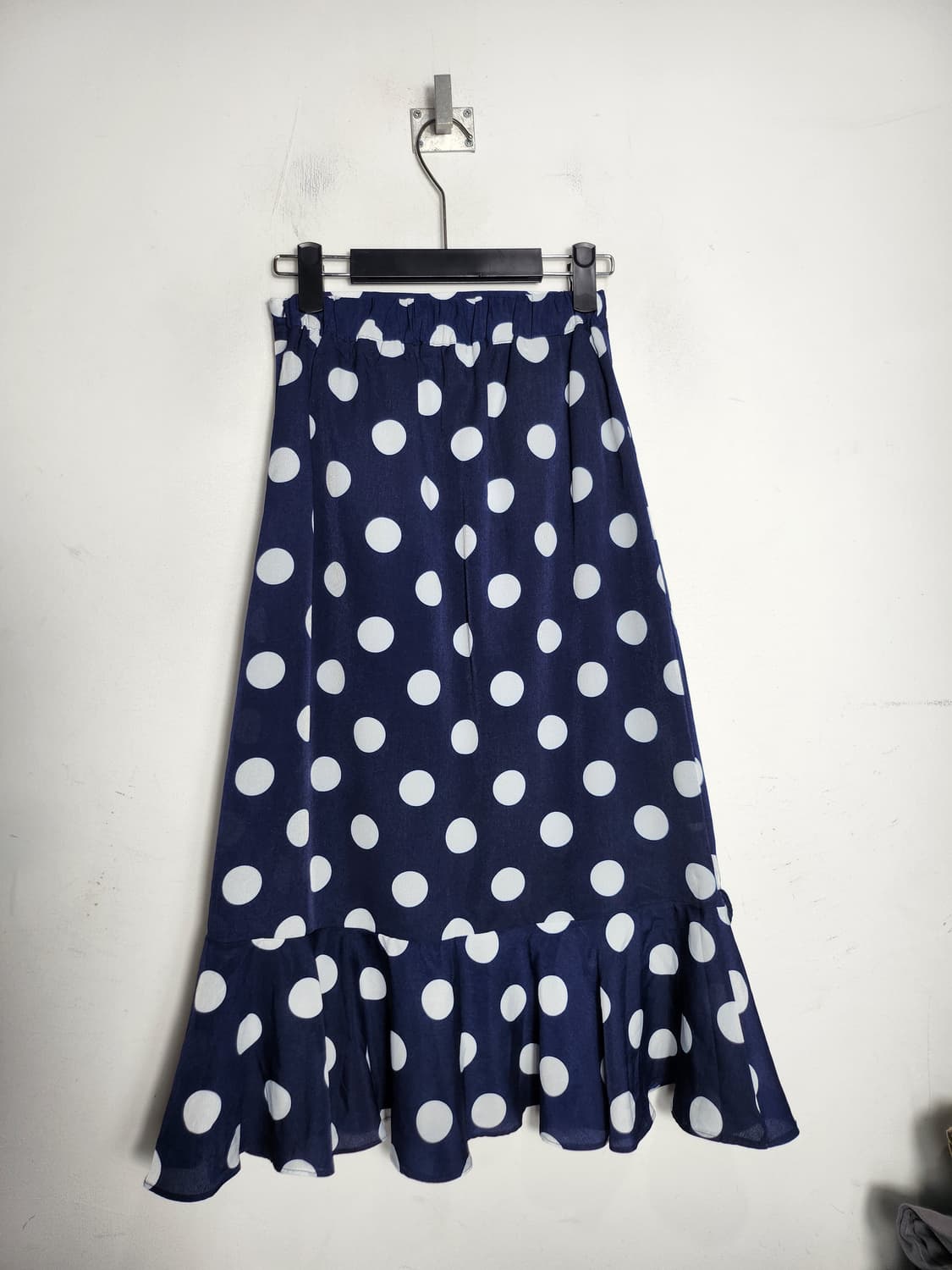 빈티지 도트 프릴 랩 스커트 상품이미지5