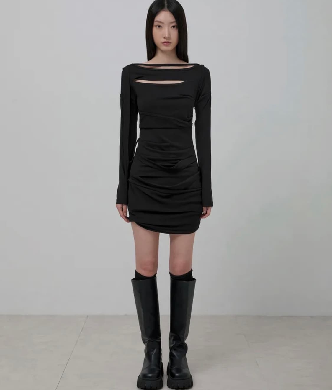 플레이업 Draped Long Dress 상품이미지2