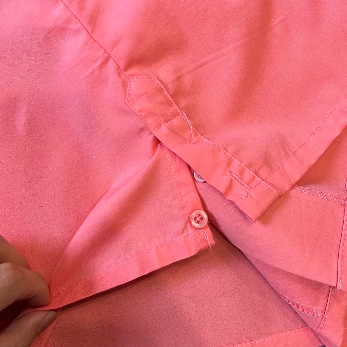 빈티지 구아야베라 딥 핑크 반팔 쿠바 셔츠 상품이미지8