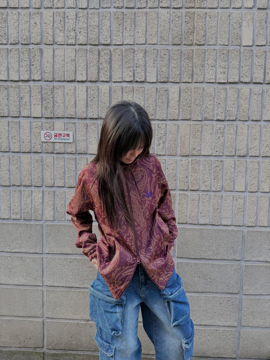 니들스 21A/W 자카드 페이즐리 패턴 집업 상품이미지8