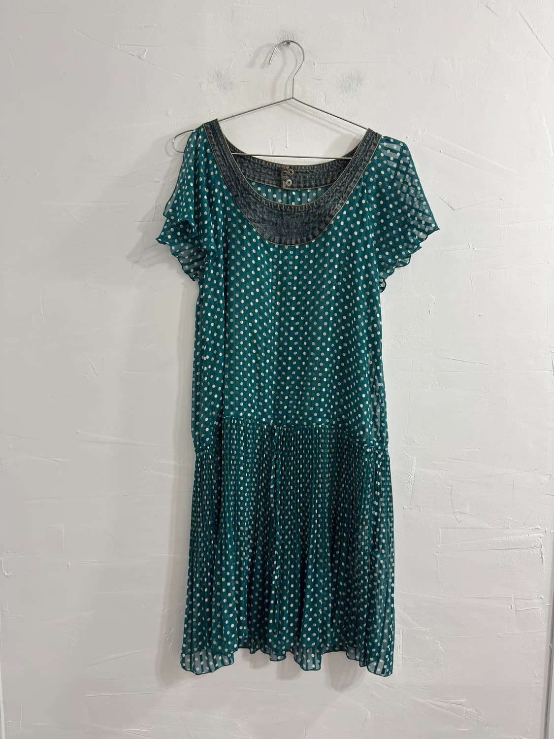 design seethrough dot dress 상품이미지1