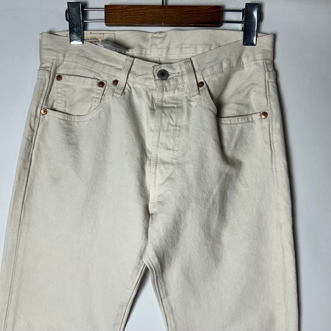 [Levi's] 리바이스 프리미엄 501 아이보리 데님팬츠 상품이미지4
