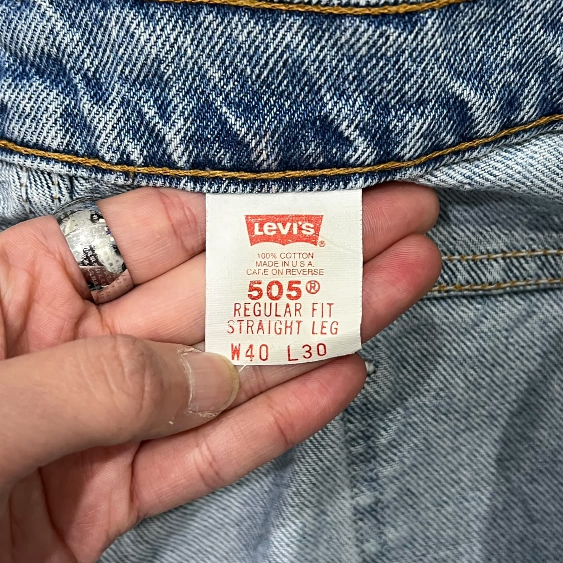 Usa 리바이스 505 오렌지탭 s06288 상품이미지7