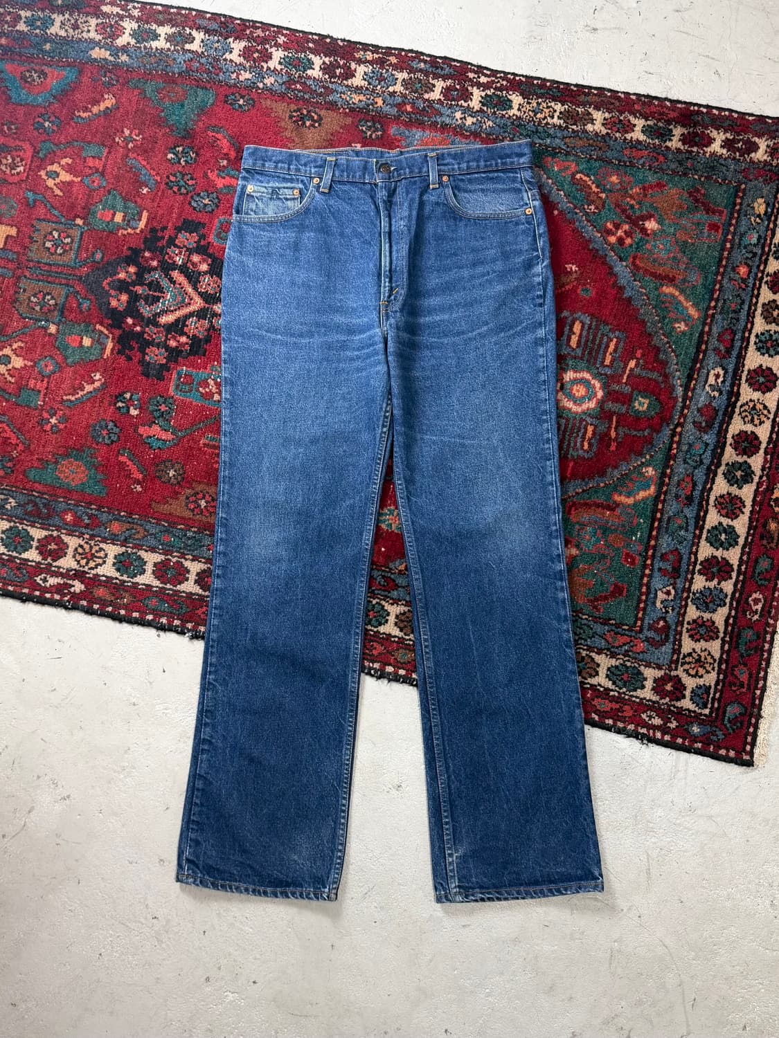 80's USA Made 리바이스 517 체인스티치 리바이스 진청  상품이미지2