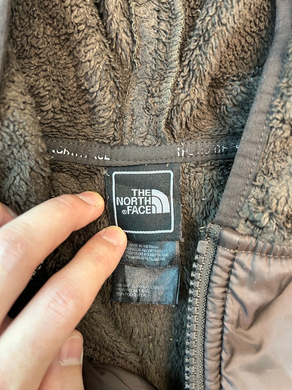 노스페이스 후드 플리스 브라운컬러 상품이미지5