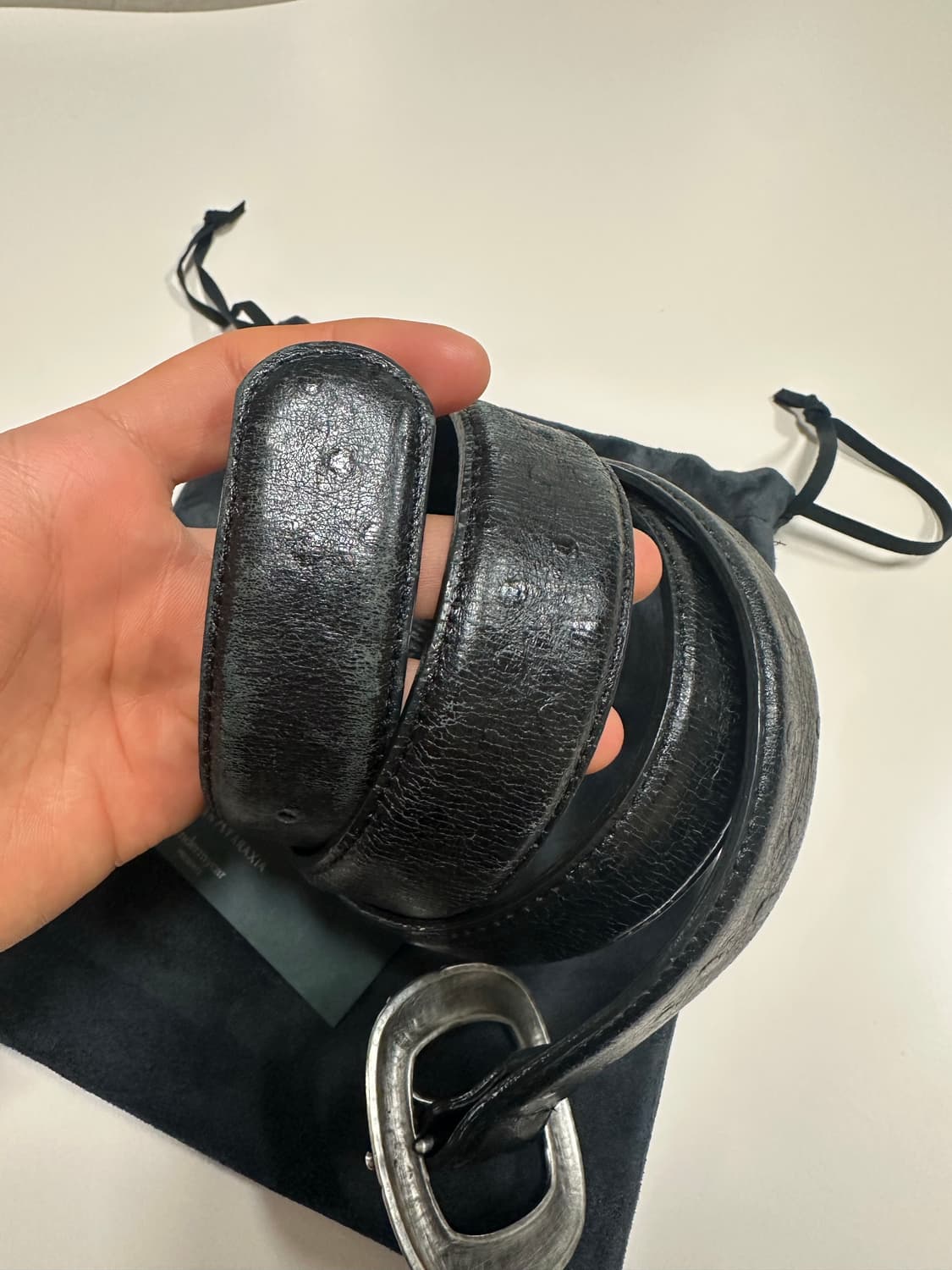 [1] 언더마이카 오스트리치 벨트 상품이미지3