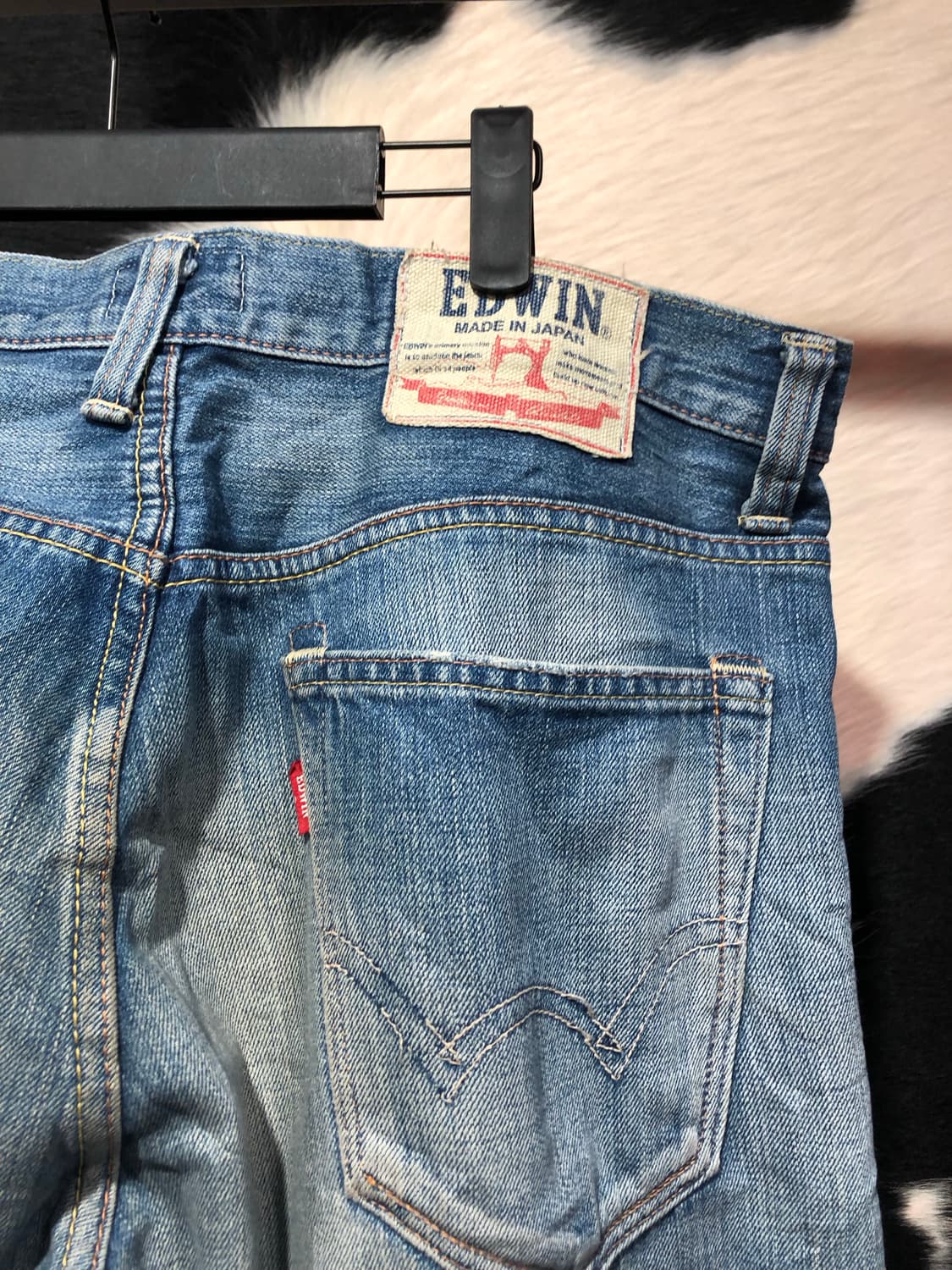 에드윈 데미지 디테일 워싱 데님팬츠 상품이미지7