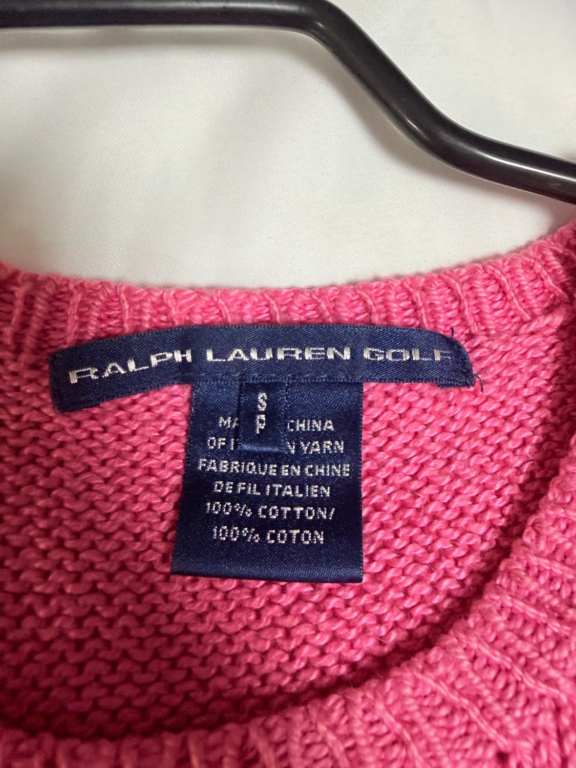 Polo Ralph Lauren Pink Cotton Knit S 상품이미지3