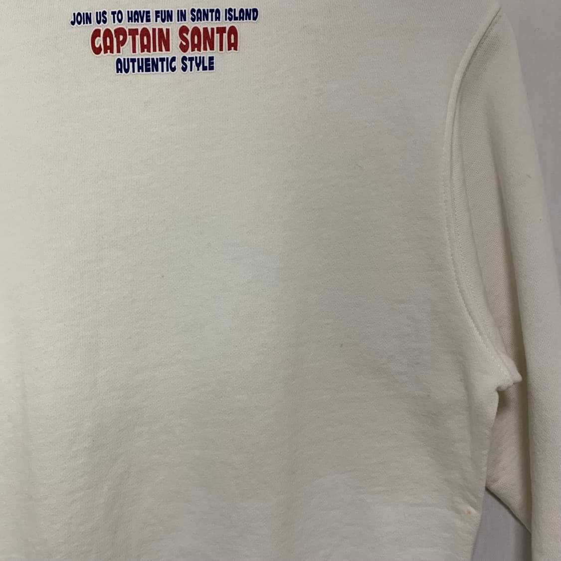 캡틴산타 맨투맨 티셔츠 아이보리 빈티지 S 상품이미지5