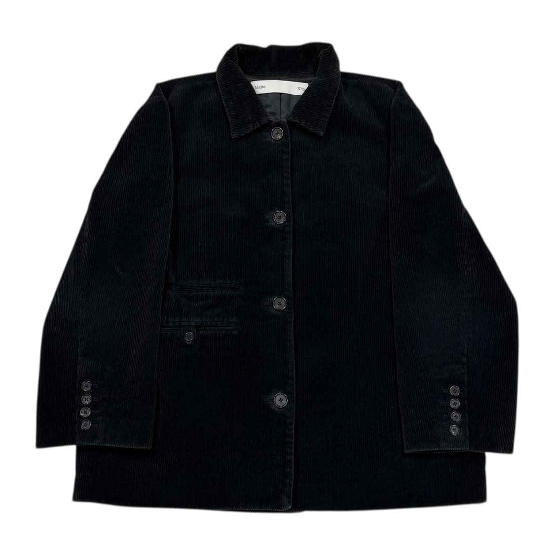 마뗑킴 골덴 코듀로이 자켓 블랙 상품이미지1