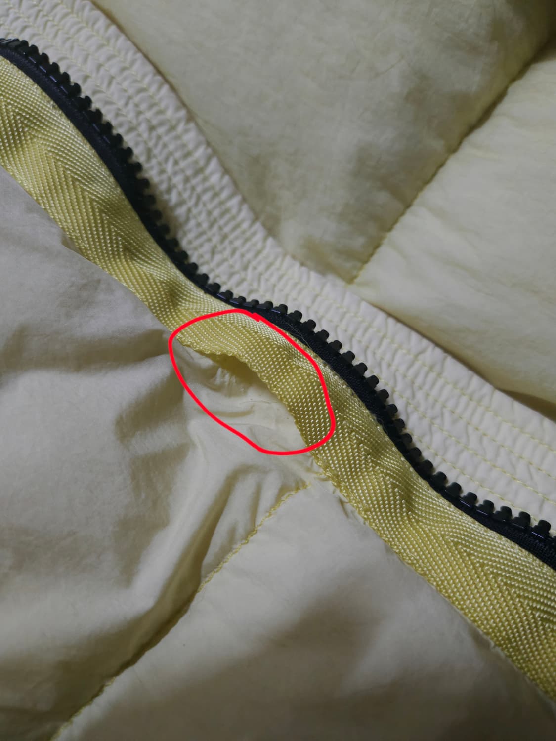 스톤아일랜드 17FW 크링클랩스 패딩 논후드 옐로우 L 상품이미지10