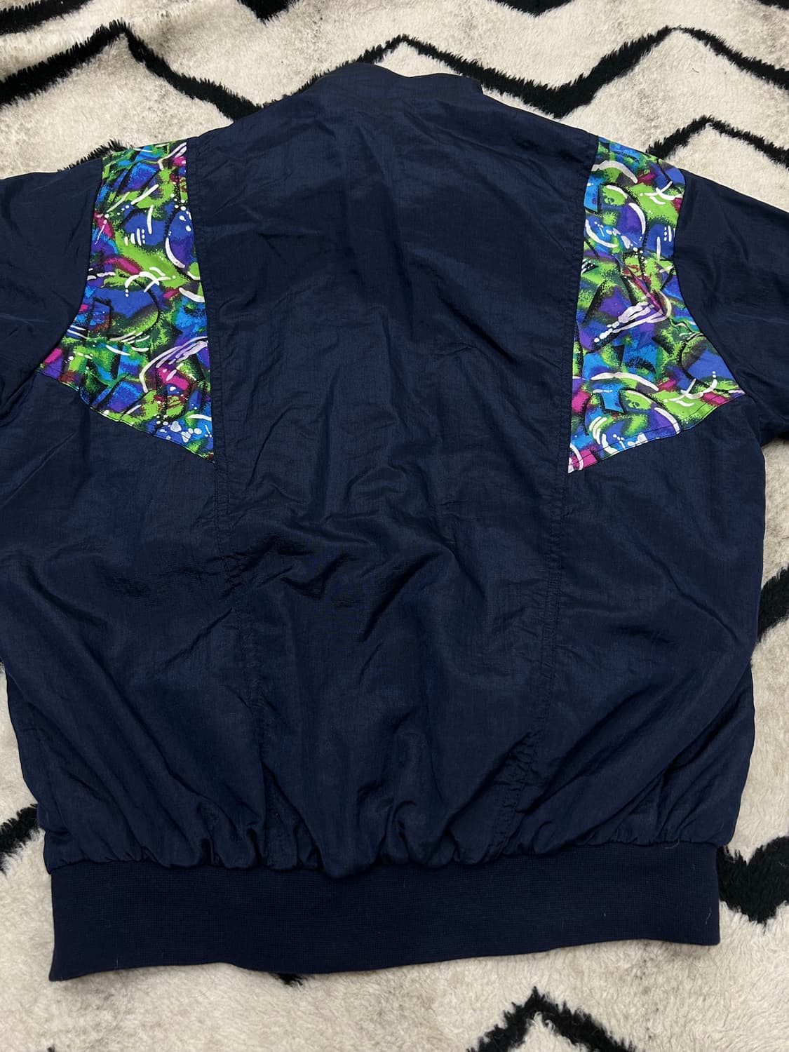 [S]아식스 90s 올드스쿨 멀티컬러 바람막이/짙은네이비 상품이미지4