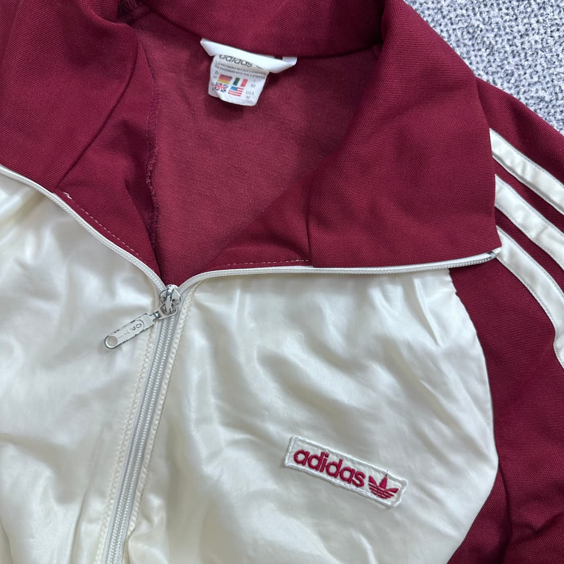 아디다스 버건디 져지 트랙탑 상품이미지3
