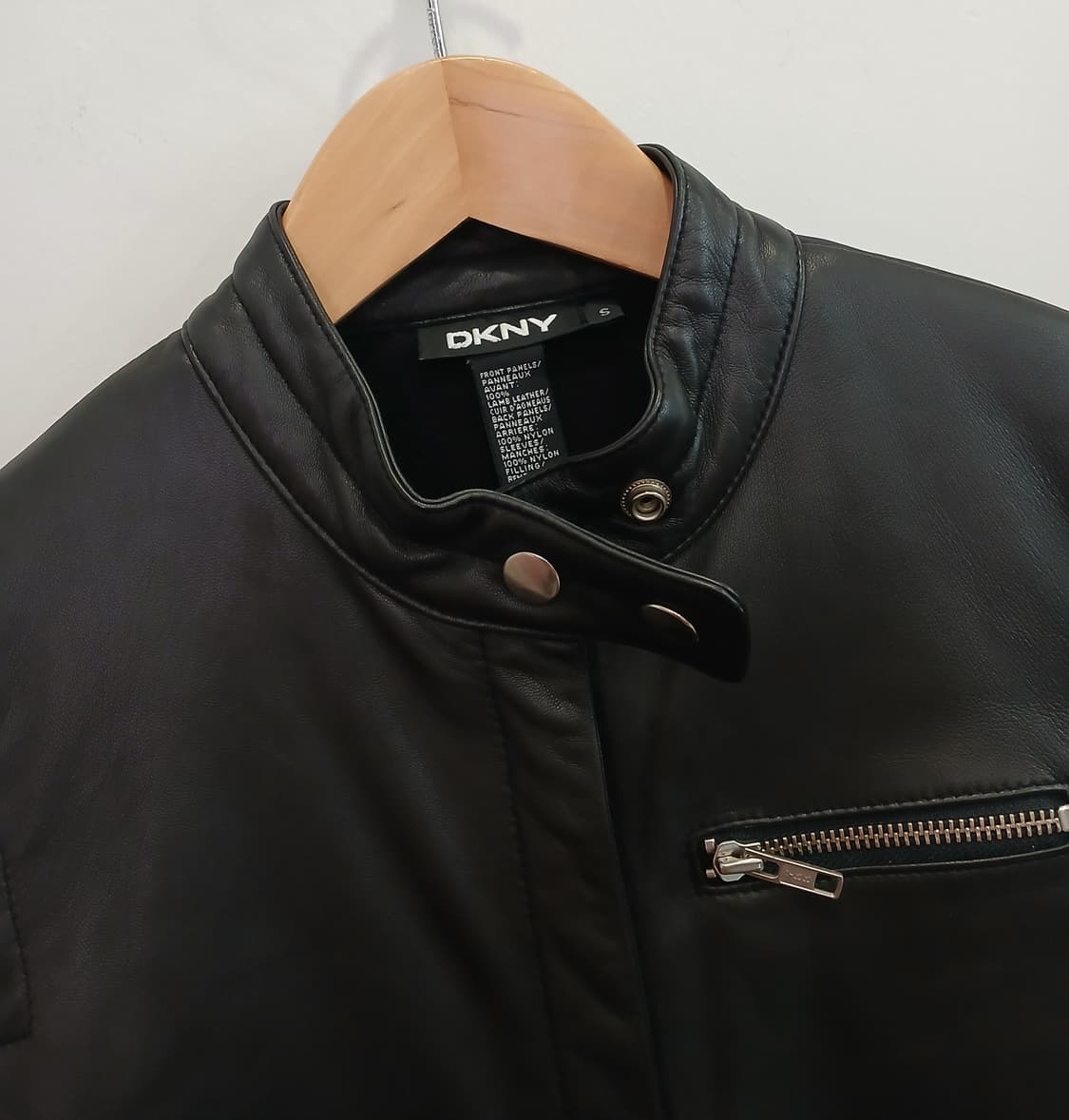 DKNY 양가죽 패브릭배색 자켓  상품이미지3