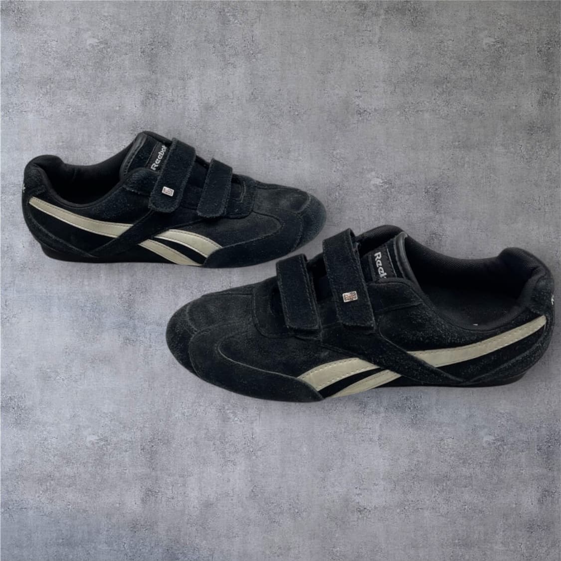 리복 Reebok 블랙 스웨이드 벨크로 스니커즈 240 상품이미지1