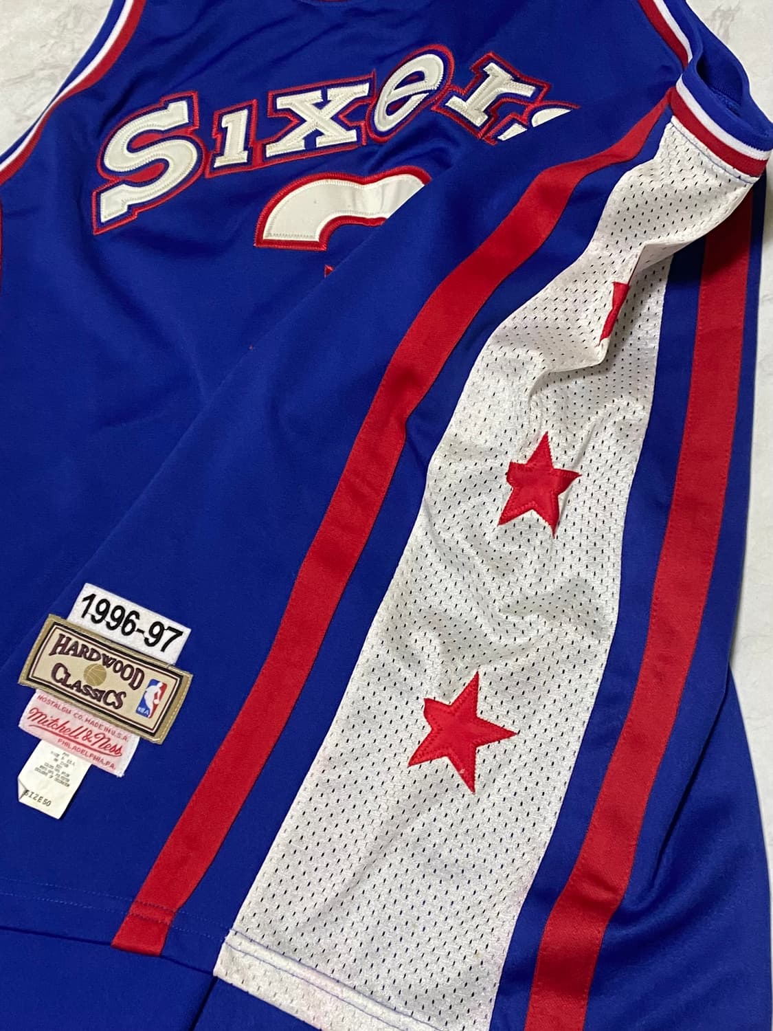 미첼앤네스 필라델피아 96 97년 아이버슨 농구유니폼 빅사이즈 상품이미지5