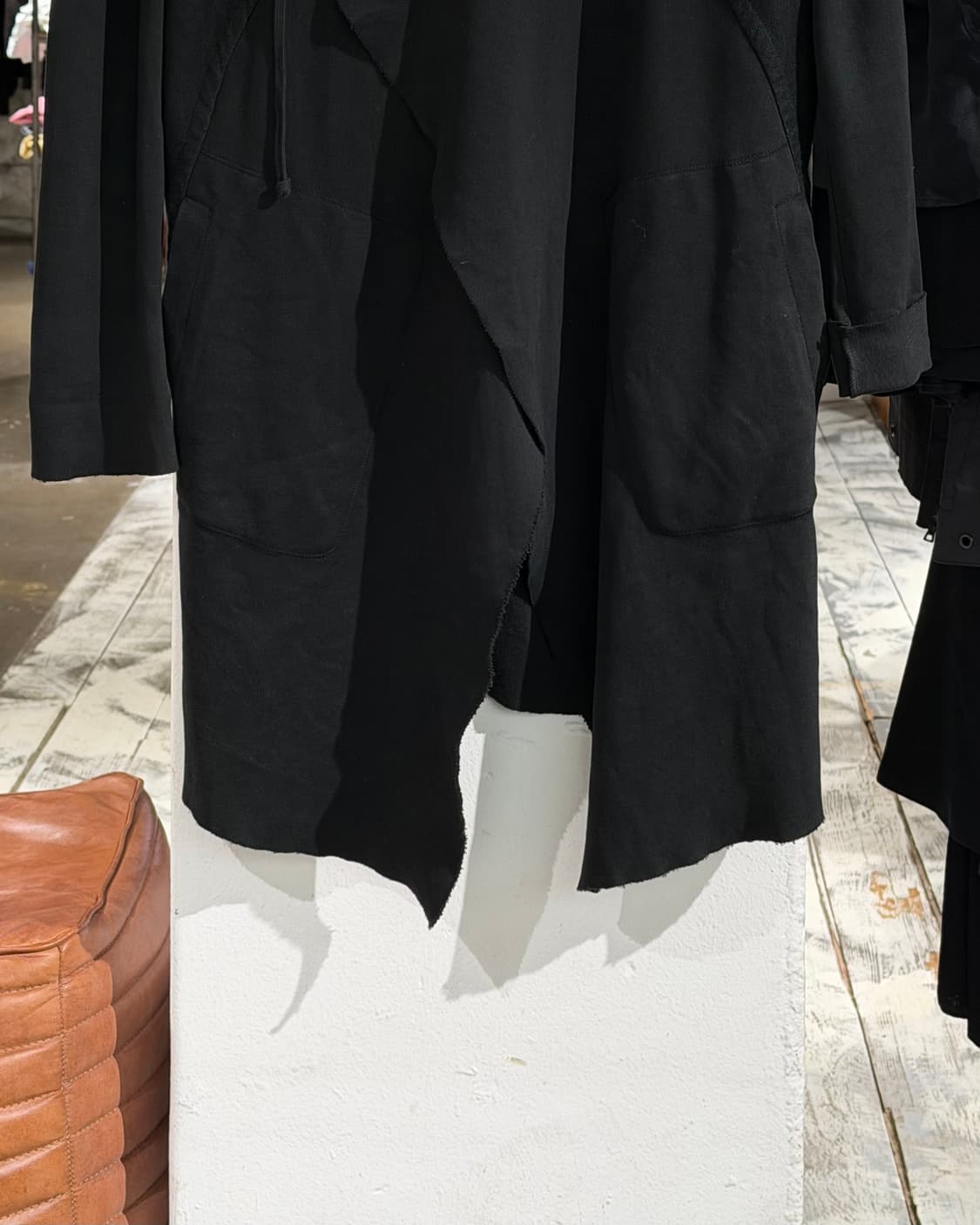 일라리아 니스트리 블랙 레이어드 롱 후드 자켓 상품이미지5