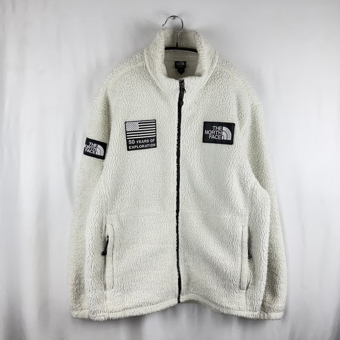 105) 노스페이스 50주년 양털 플리스 자켓 아이보리 상품이미지2