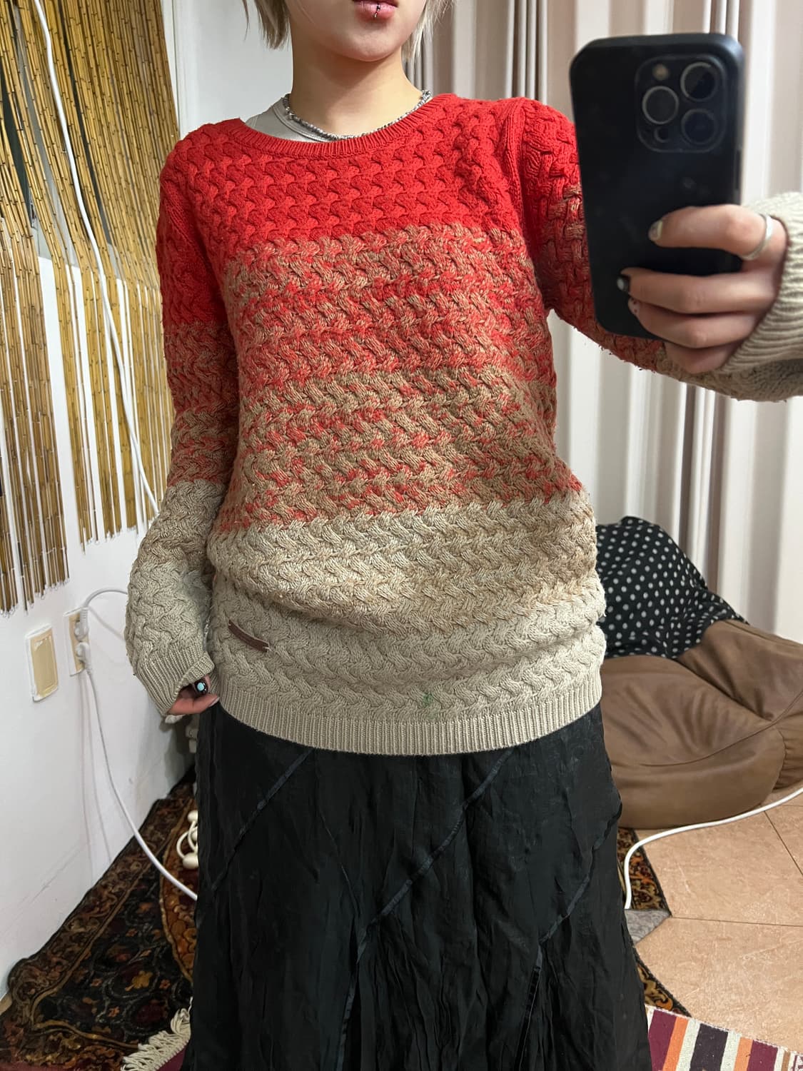 빈폴 멀티컬러 라운드 니트 상품이미지1