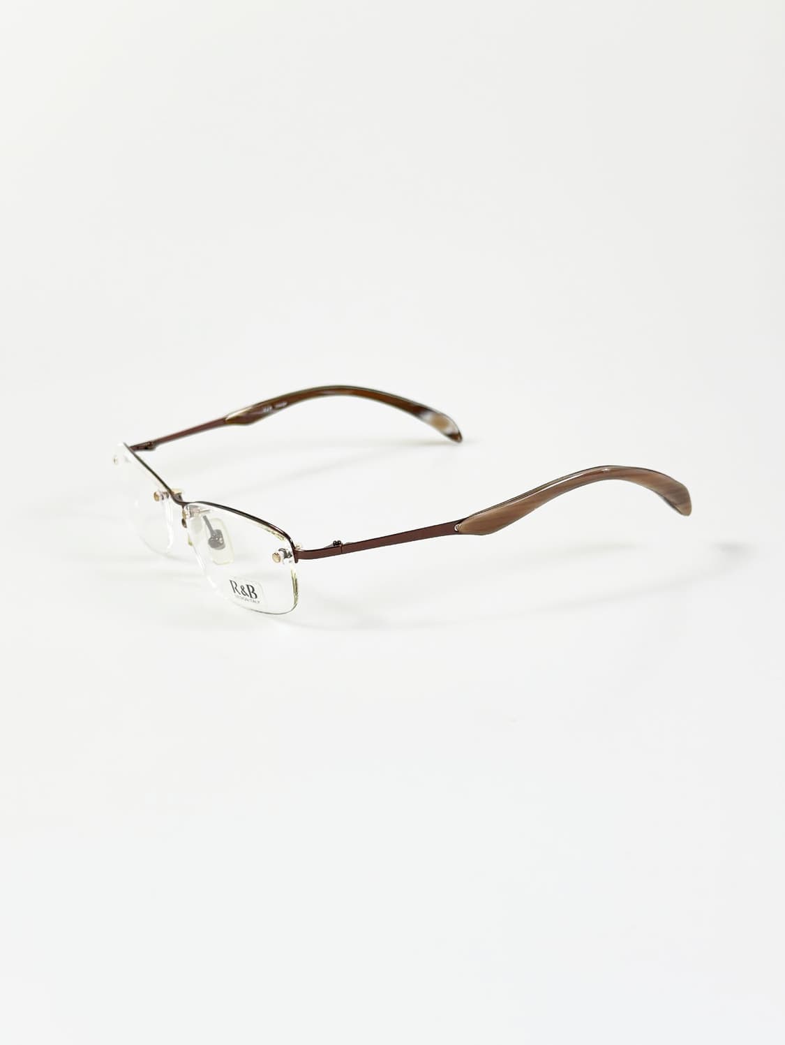 R&B Eyewear 무테 스퀘어 메탈 프레임 빈티지 안경 상품이미지4