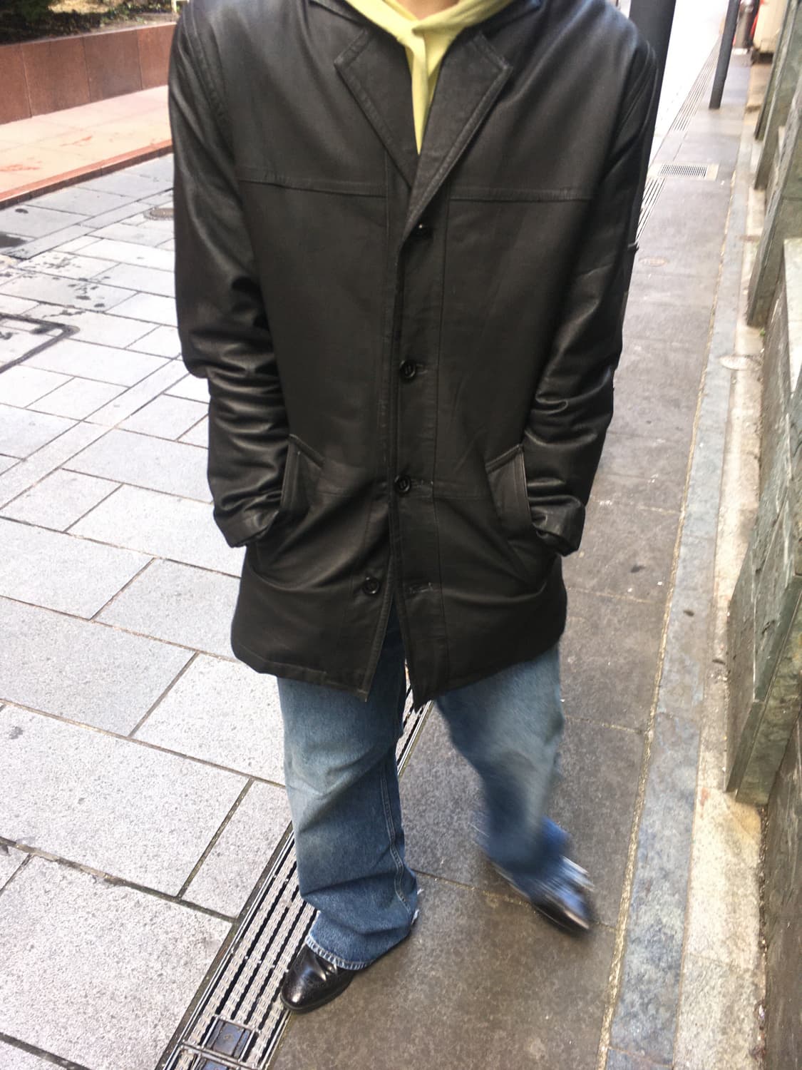 vintage real leather car coat 상품이미지1