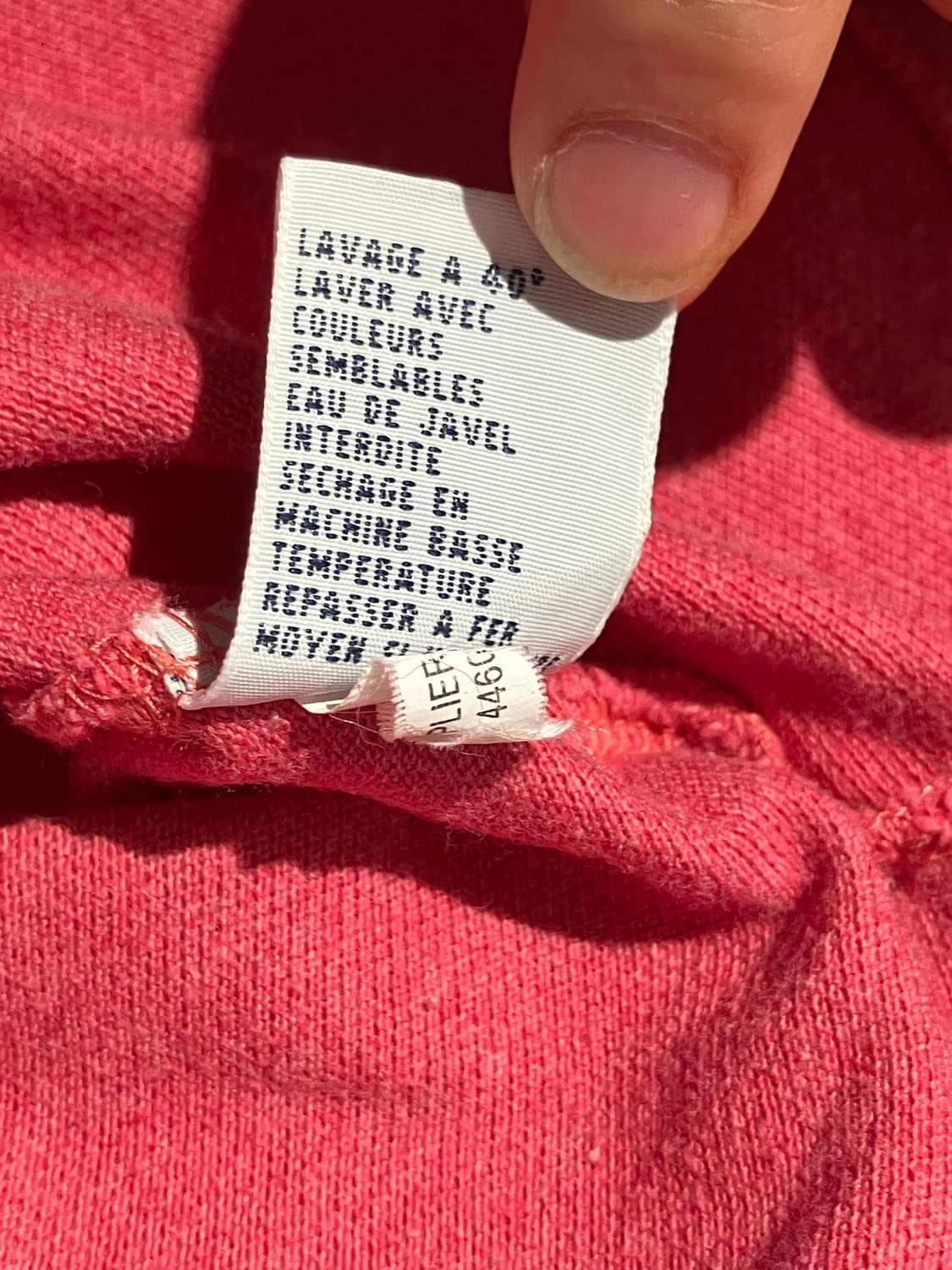 Polo Ralph Lauren 핑크 카라 반팔 티셔츠 S 상품이미지8
