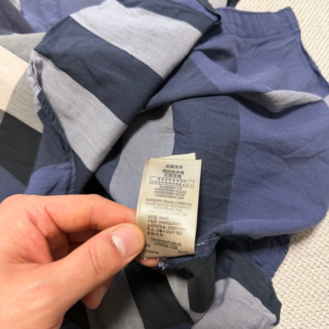 버버리 빈티지 체크 셔츠 상품이미지6