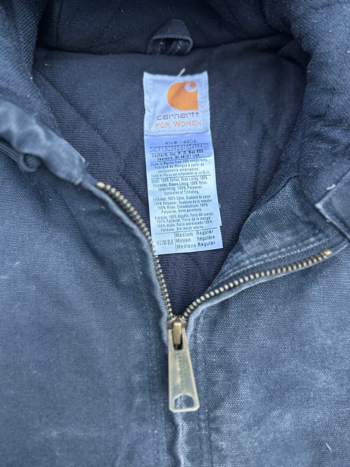 칼하트 후드 WJ130 BLK M 상품이미지3