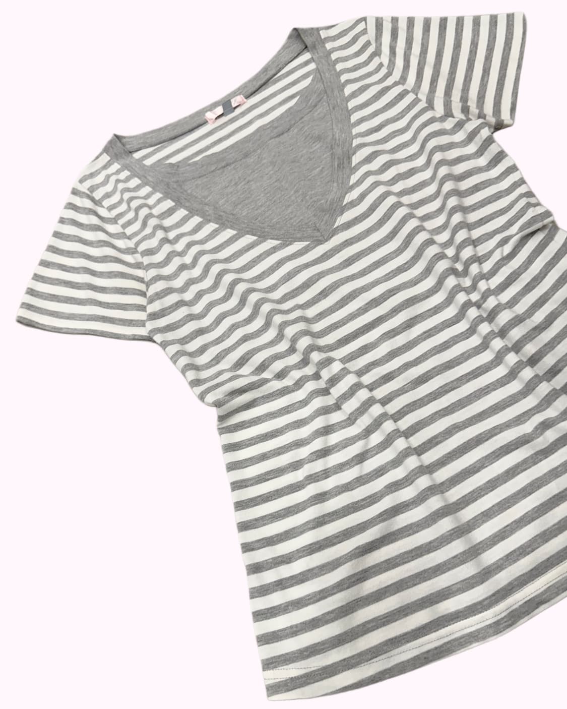 layered neck stripe t-shirt 상품이미지3