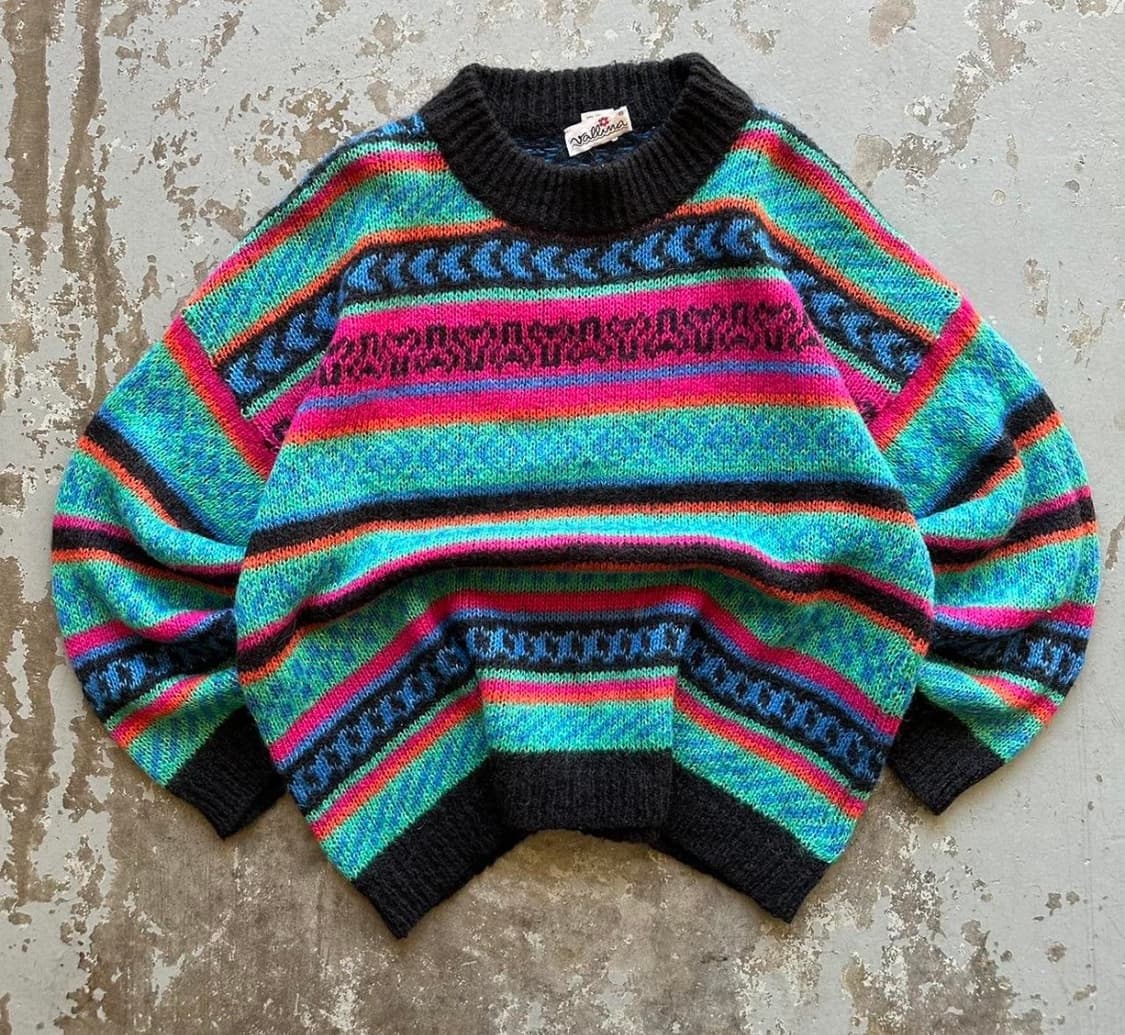 90‘s 빈티지 모헤어 니트 L 상품이미지1