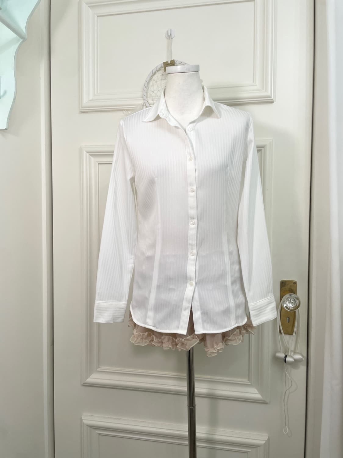 white basic line shirt(size-7) 상품이미지1