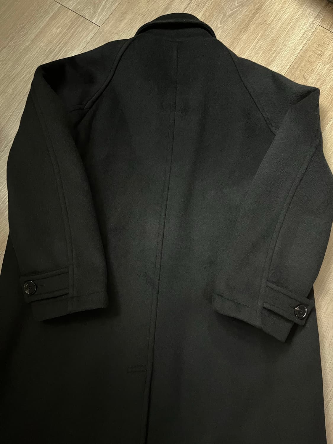 [특가] 애프터프레이 투어리스트 캐시미어 발마칸 코트 블랙 상품이미지3