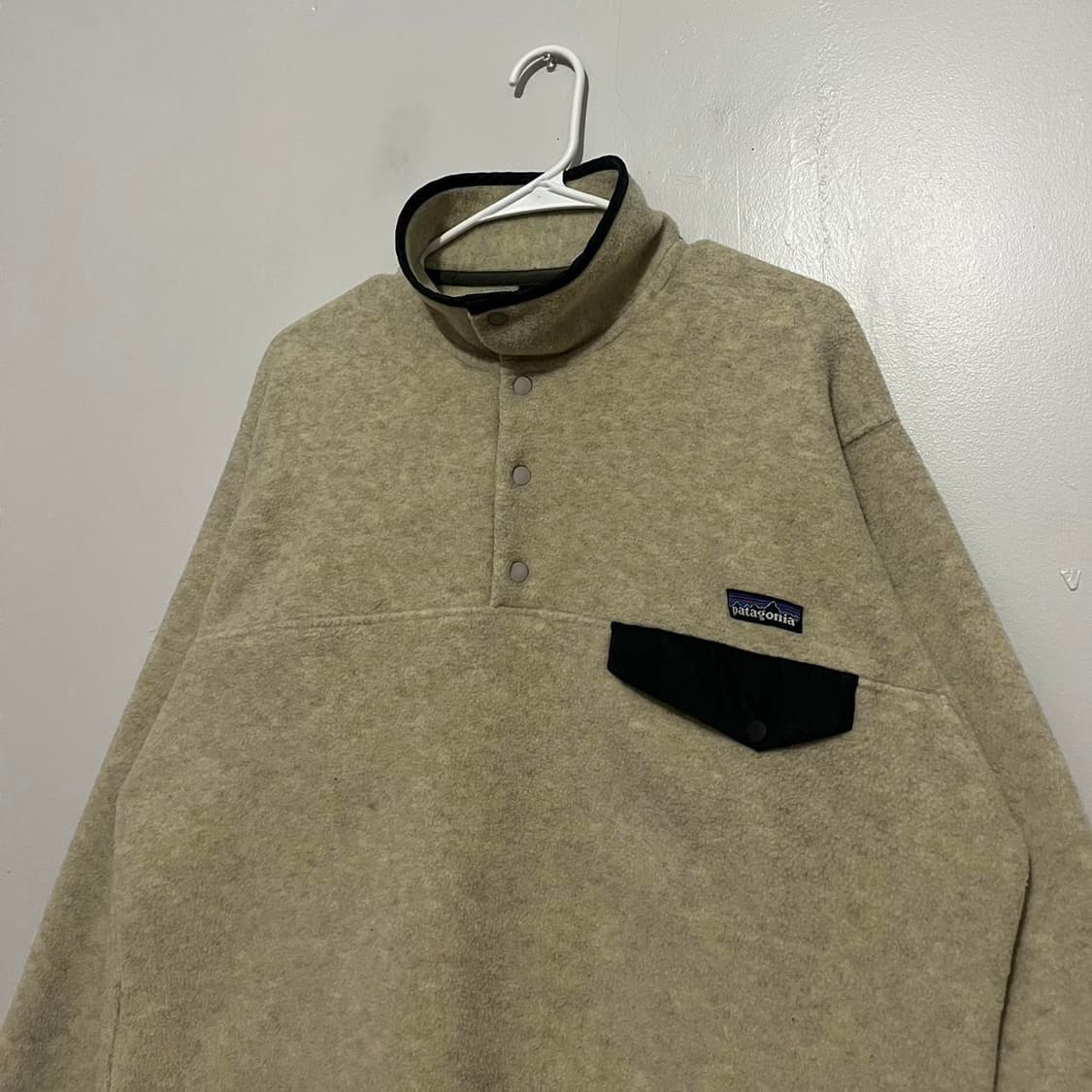90s 파타고니아 신칠라 스냅-T 베이지/블랙 자메이카 상품이미지2