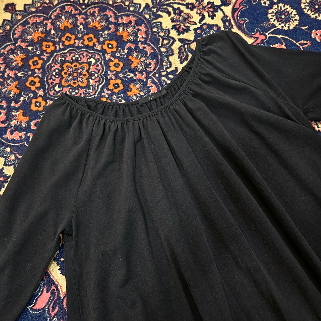 코스(COS) 코튼 셔링 주름 블라우스 S 상품이미지2