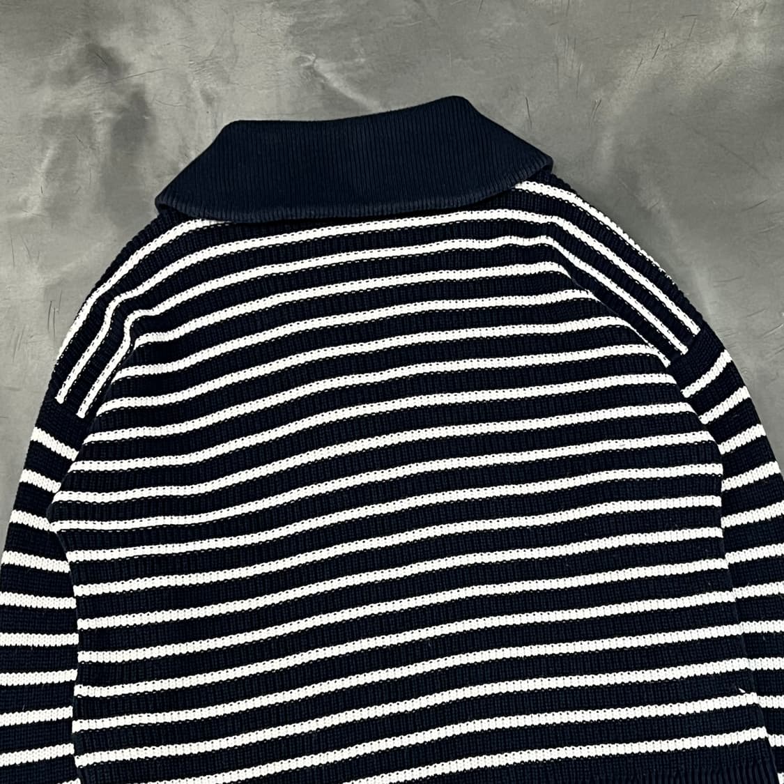  타미 힐피거 스트라이프 하프 집업 니트 y15946 상품이미지5