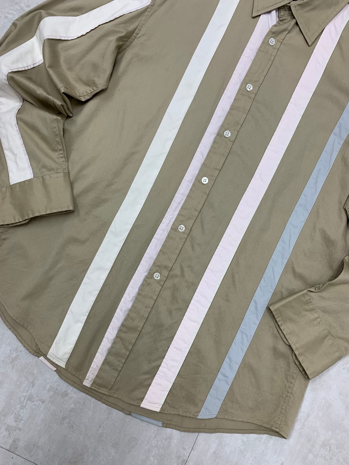 Dkny 스트라이프 패치 디테일 셔츠 #669 상품이미지3