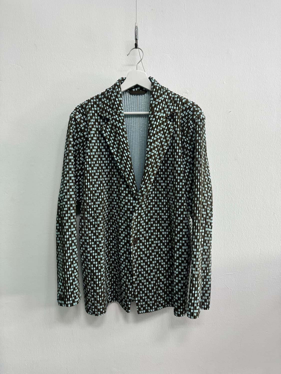 옴므플리세 베이직 자켓 Khaki & Blue Cedar 3 상품이미지1