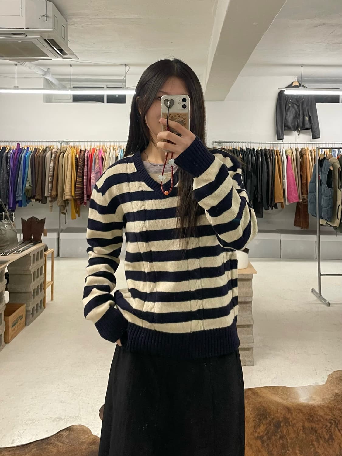 UNITED ARROWS twist stripe knit 꽈배기 니트 상품이미지6