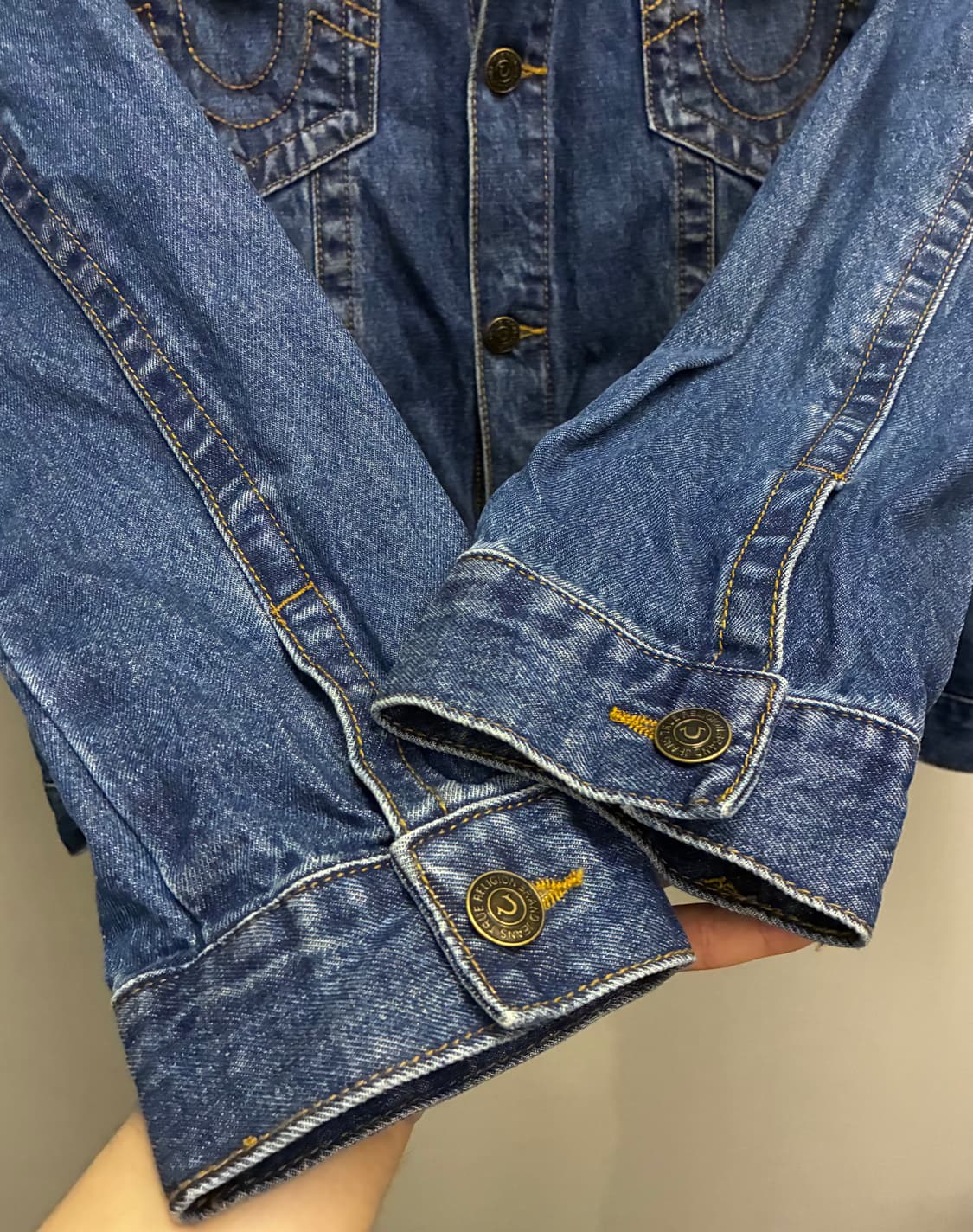 (L~XL)트루릴리전 3타입 워시드 데님자켓 트러커자켓  청자켓 상품이미지6